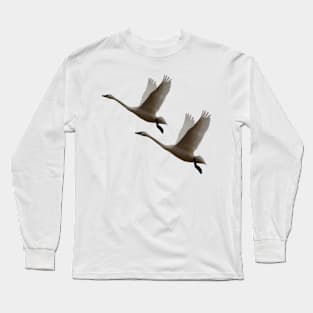 Trumpeter Swans- Angels in Flight Long Sleeve T-Shirt